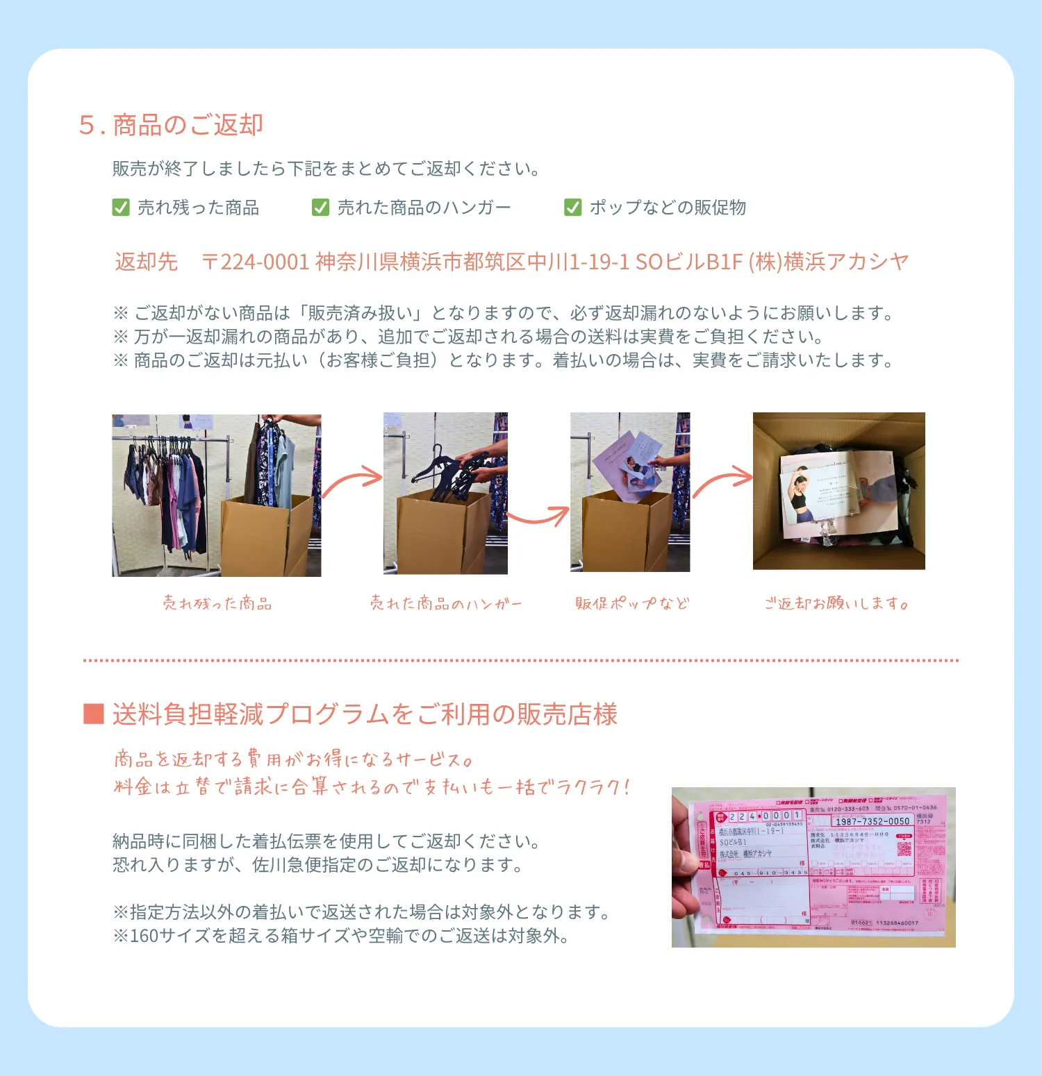 ヨガウェア販売サポート ご利用ガイド 6